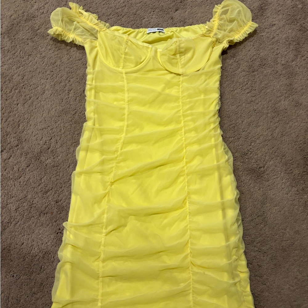 Fashion Nova Sunny Yellow Top